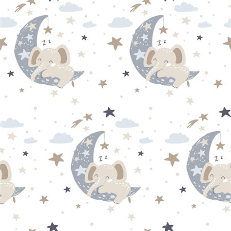 Premium Vector Cute Bunny Sleeping On The Moon Vector Illustration