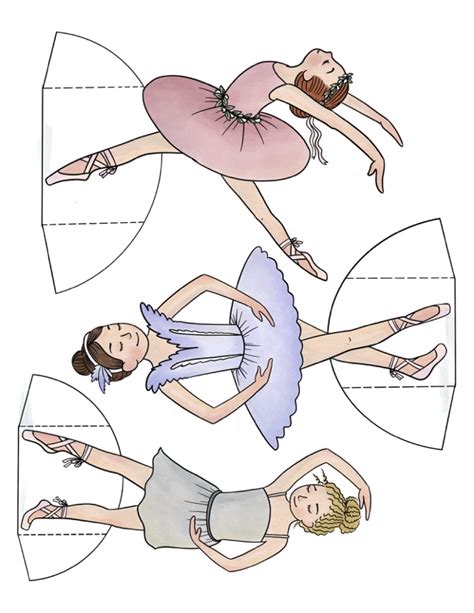 ballerina paper dolls collection cottage chronicles