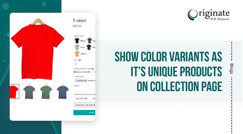 Show Color Variants On The Shopify Collection Page