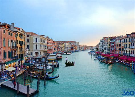 Mark's square and rialto bridge. Venice Italy