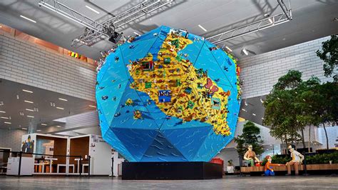 Giant Lego Globe Is Covered With Creations By Over 430 Children From 30