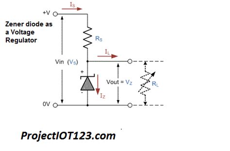 Zener Diode As Voltage Regulator Projectiot123 Technology Information