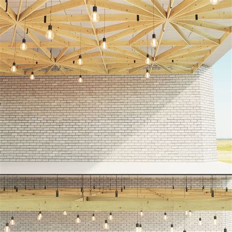 Wooden Suspended Ceiling 4 3d Asset Cgtrader