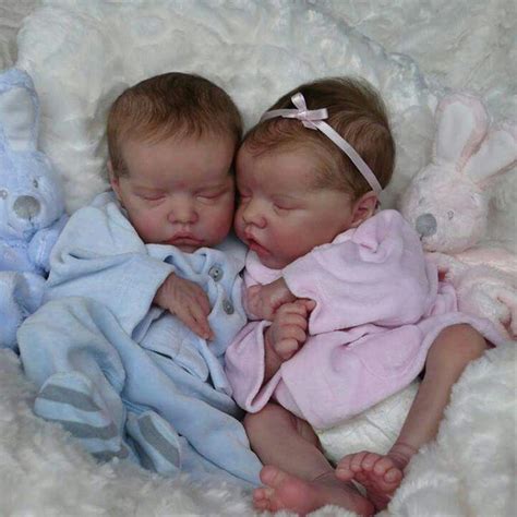 17 Truly Look Real Reborn Twins Baby Girl Dolls Romana And Rosa Twin A