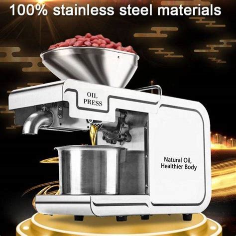 V Stainless Steel Household Commercial Oil Press Machine Cold