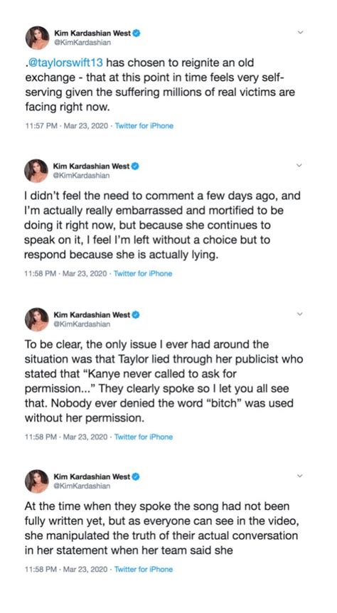 taylor swift s publicist responds to kim kardashian s tweets about feud