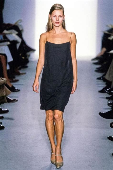 21 Times Kate Moss Ruled The Calvin Klein Runway 90s Slip Dress 90s