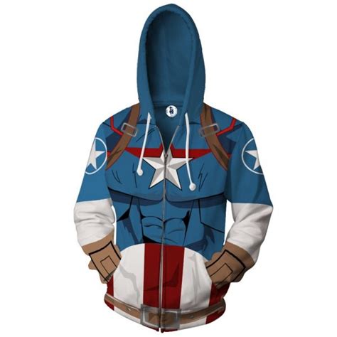 Winter Soldier Captain America Hoodies Rykamall
