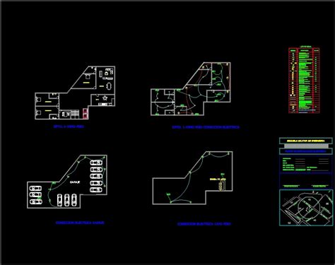 Electric Luminaries Plano Detached House Dwg Block For Autocad