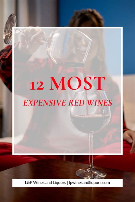 12 Most Expensive Red Wines Of 2021 Landp Wines And Liquors Expensive