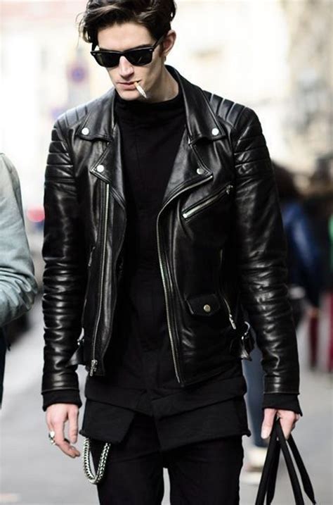 Trusted by over 10,000 customers worldwide. 20 Cool Men Street Styles With Leather Jacket ...