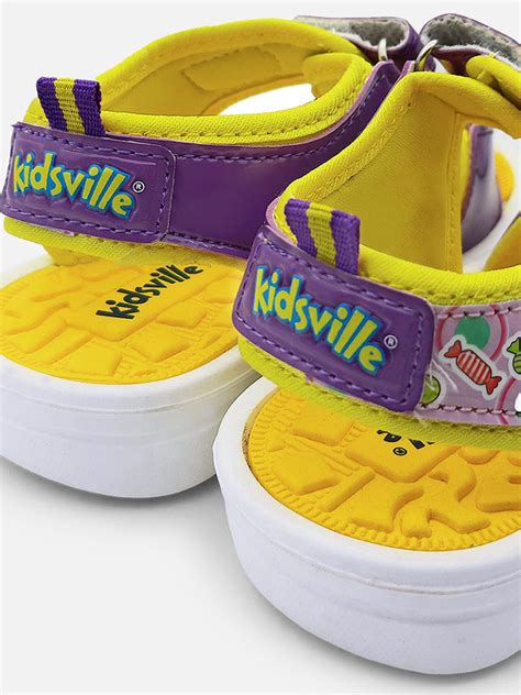 Kidsville Featured Purple Sandals For Kids Girls Kid Sville