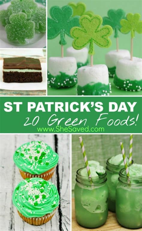 St Patricks Day Green Food Ideas Shesaved®