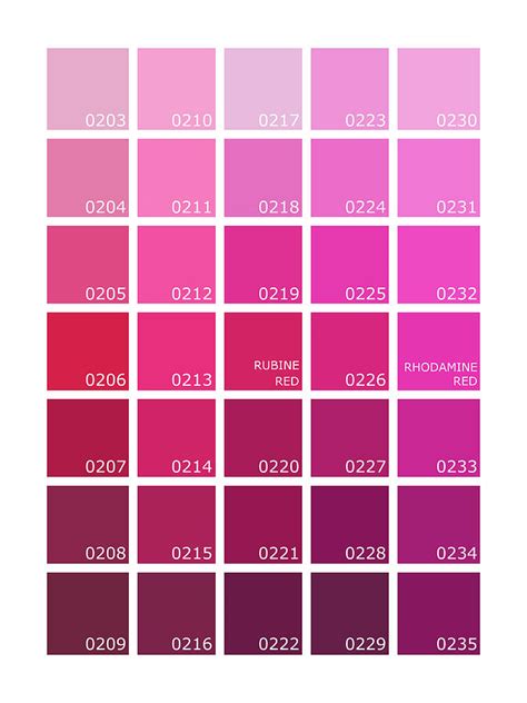 Pantone Shades Of Pink Photograph By Mark Rogan Pixels Merch