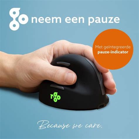 R Go He Break Ergonomische Muis Draadloos Ghz Groot Links Rgohelelawl Anti Rsimuis Nl