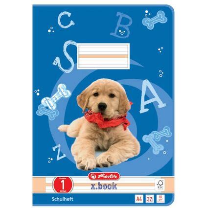 Höhe 10 mm, vier hilfslinien pro zeile 3. herlitz Schulheft x.book, DIN A4, Lineatur 1 / liniert 10767242 bei www.officeb2b.ch günstig kaufen