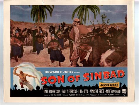 Son Of Sinbad Dale Robertson Vincent Price Sally Forrest 11x14 Color
