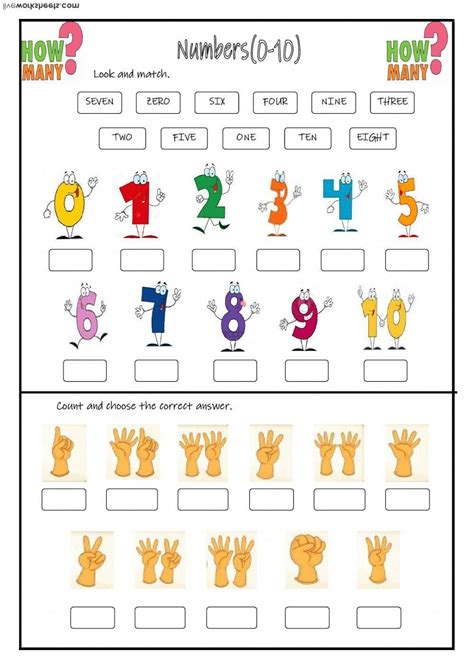 Numbers Interactive And Downloadable Worksheet You Can Do The