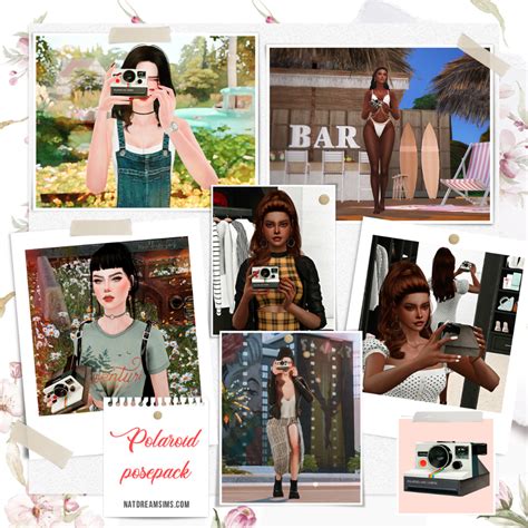 Polaroid Posepack Sims 4 Sims Blogger Poses