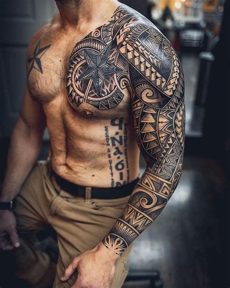 Details 138 Chest And Sleeve Tattoo Latest Vn