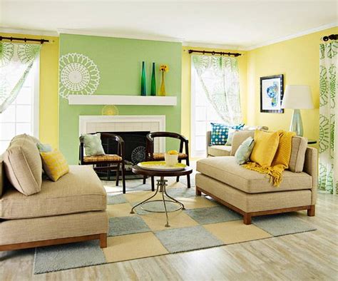 Before And After Living Room Makeover For Spring Yellow Living Room