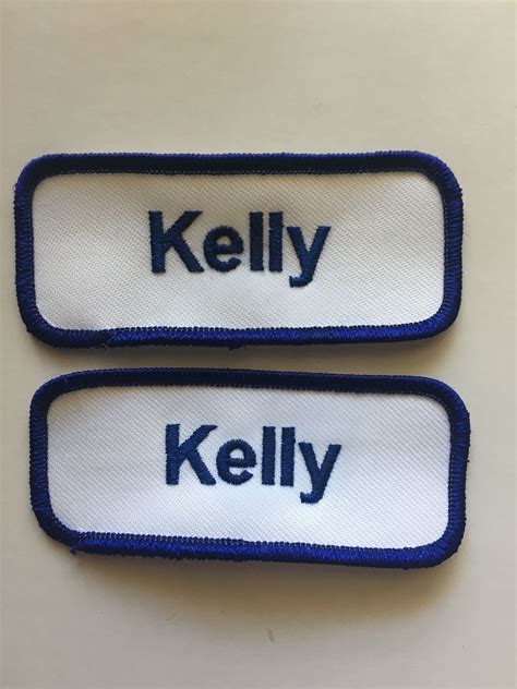 Name Tags Patches Custom Embroidery Emblems Any Name Employee Name Tags