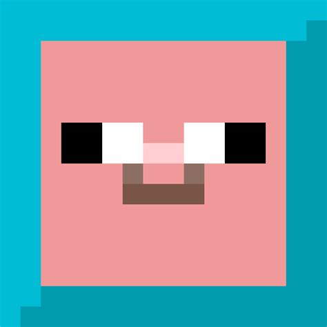 Pixilart Derp Minecraft Pig By Logicallylogic