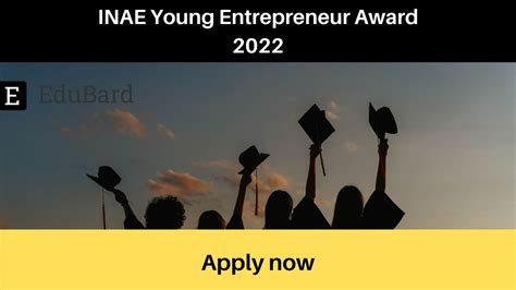 Applications For Inae Young Entrepreneur Award 2022 Apply By April