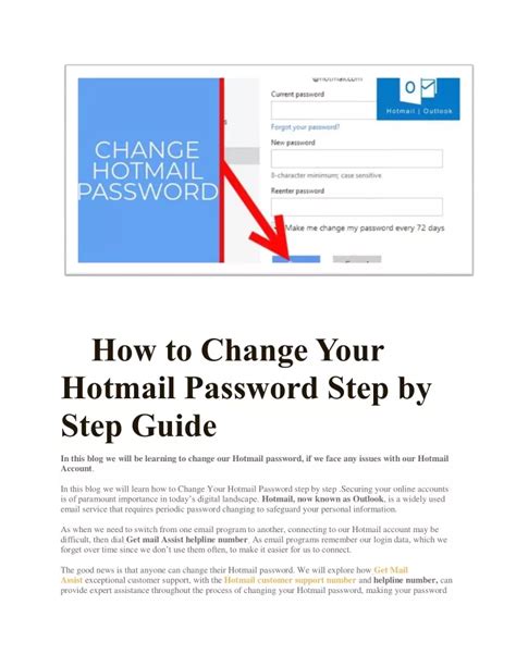 Ppt How To Change Your Hotmail Password Step By Step Guide Powerpoint