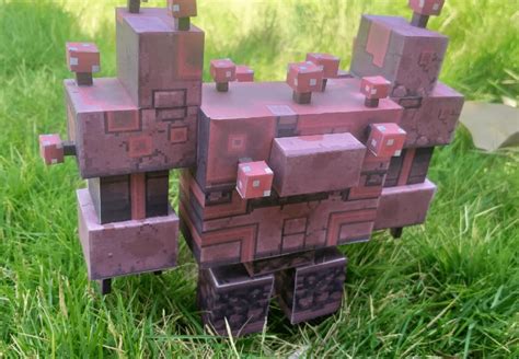 Pixel Papercraft Mooshroom Monstrosity Minecraft Dungeons