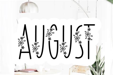August (Font) by HansCo · Creative Fabrica
