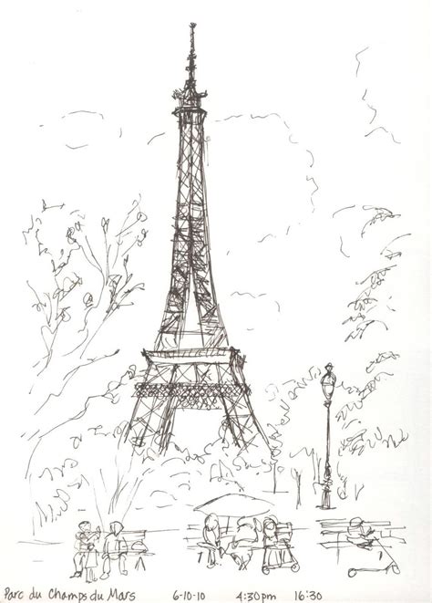 A Whole Lot Of Paris Sketches Landscape Paris Sketches