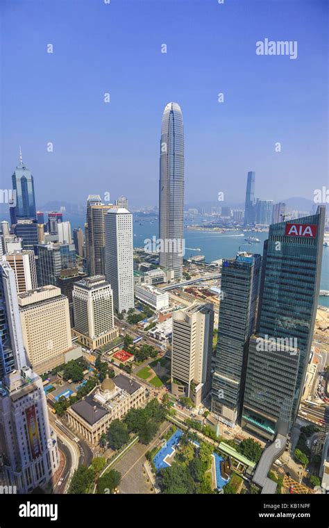 Skyscraper Central District Hong Kong Stock Photo Alamy