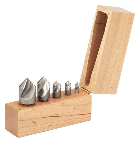 Keo High Speed Steel Bright Uncoated Finish Countersink Set