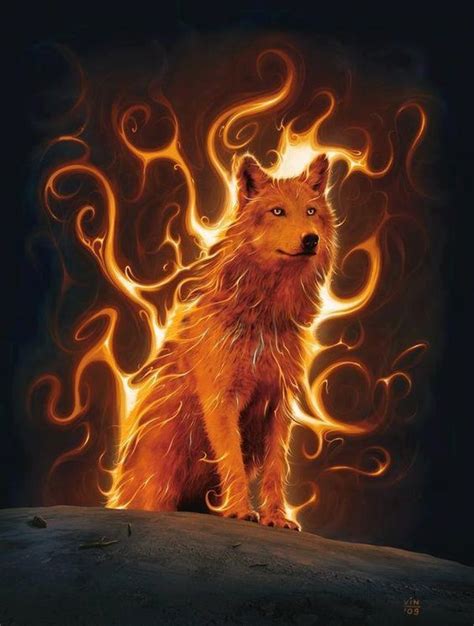 Image Result For Fantasy Fire Wolf Fantasy Wolf Fire Art Wolf Spirit