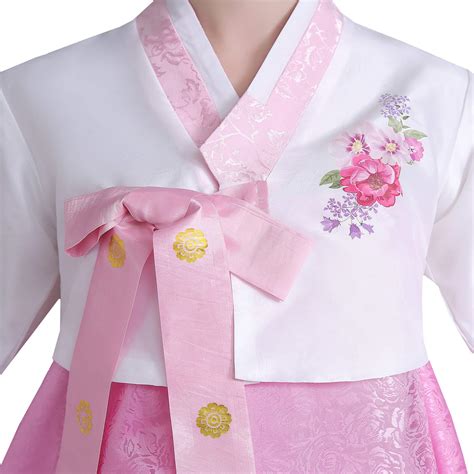 Women Korean Traditional Long Sleeve Classic Hanboks Dress Cosplay