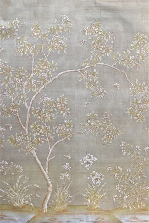 Gracie Mural Hand Painted Wallpaper Chinoiserie Wallpaper