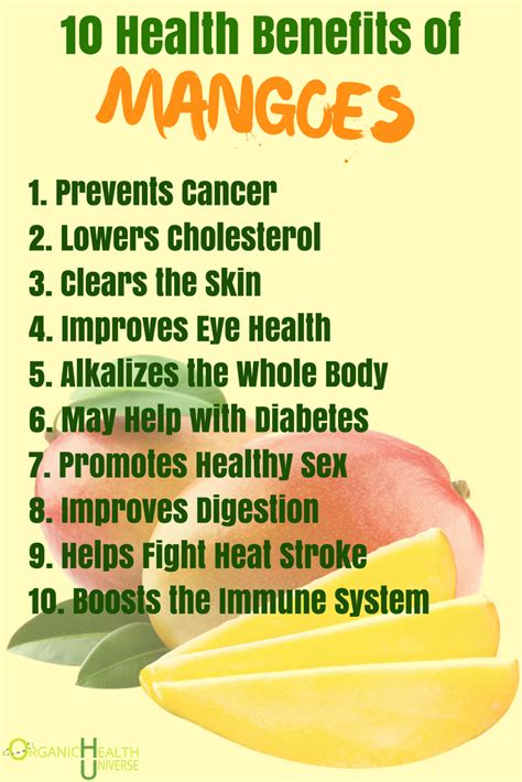 10 Health Benefits Of Mangos Mango Health Benefits Mango Benefits