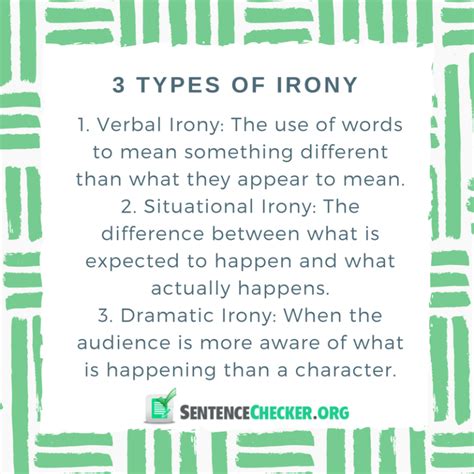 Irony In A Sentence Examples Youll Learn From Sentence Checker