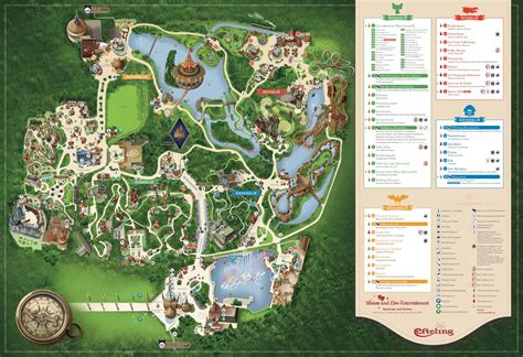 Efteling Parkplan Karte Und Lageplan Von Center Parcs Park Eifel