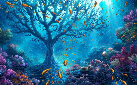 Ocean Tree Hd Artist 4k Wallpapers Images Backgrounds