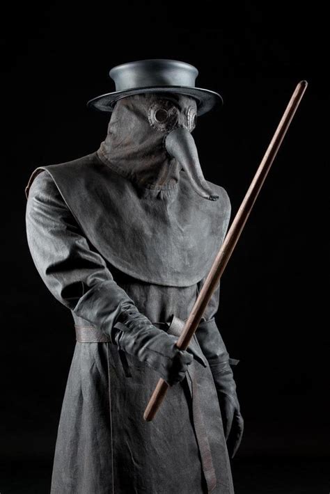 Realistic Recreation Of A Plague Doctor Garb On Display At The