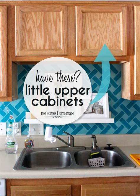 Wooden storage offers a unique look to open visible spaces. Storage Ideas for Little Upper Cabinets | The Homes I Have ...
