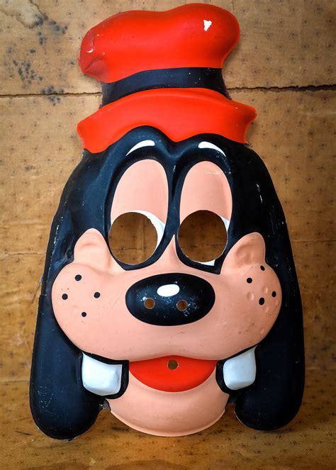 Vintage Halloween Mask Goofy Disney Face Mask Retro Etsy