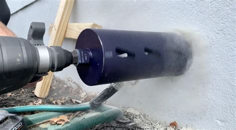 How To Core Drill Through Concrete Or Cinder Block Diy Guide With