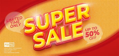 Artstation 3d Super Sale Psd Fully Editable Text Effect Layer Style