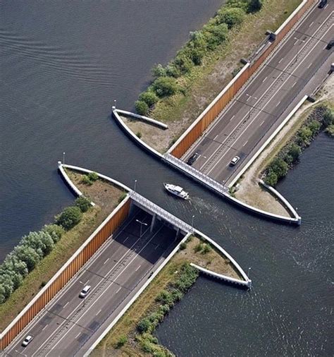Worlds Shortest Underwater Tunnel Aqueduct Veluwemeer Harderwijk