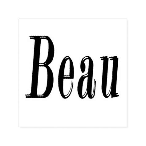 Beau Name Logo Self Inking Stamp Name Logo Self Inking