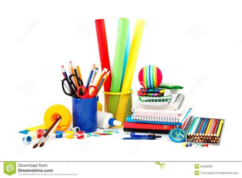 School And Office Supplies Back To School Stock Photo Image Of