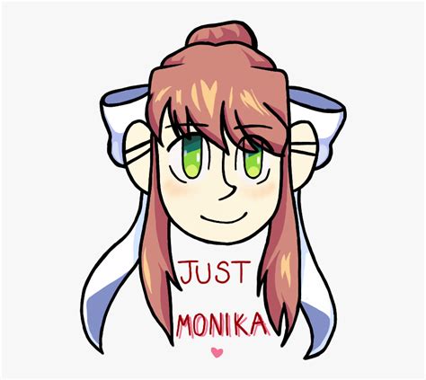 Just Monika Cartoon Hd Png Download Transparent Png Image Pngitem